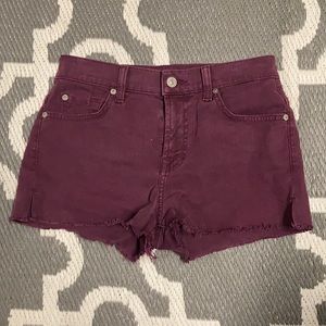 7 For all Mankind Denim Cutoff Shorts Jean 24